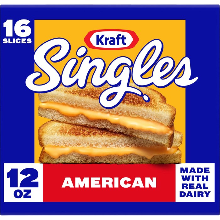 Nutrition kraft american cheese slices