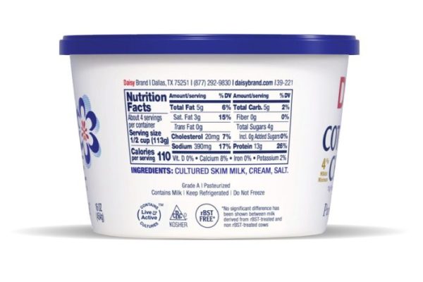 4 cottage cheese nutrition facts